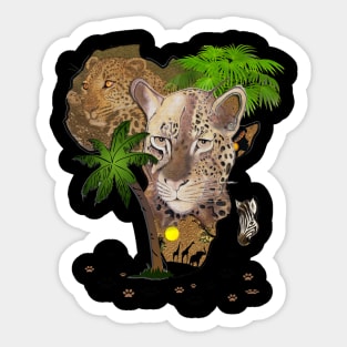 African Wildlife Sticker